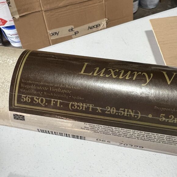 Roll of Vtg Peach Pink Floral Calla Lily Wallpaper Luxury Vinyl 90s Pearl Sheen - Picture 14 of 15